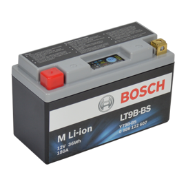 Bosch MC litiumbatteri LT9B-BS 12 volt 3Ah + pol till vänster